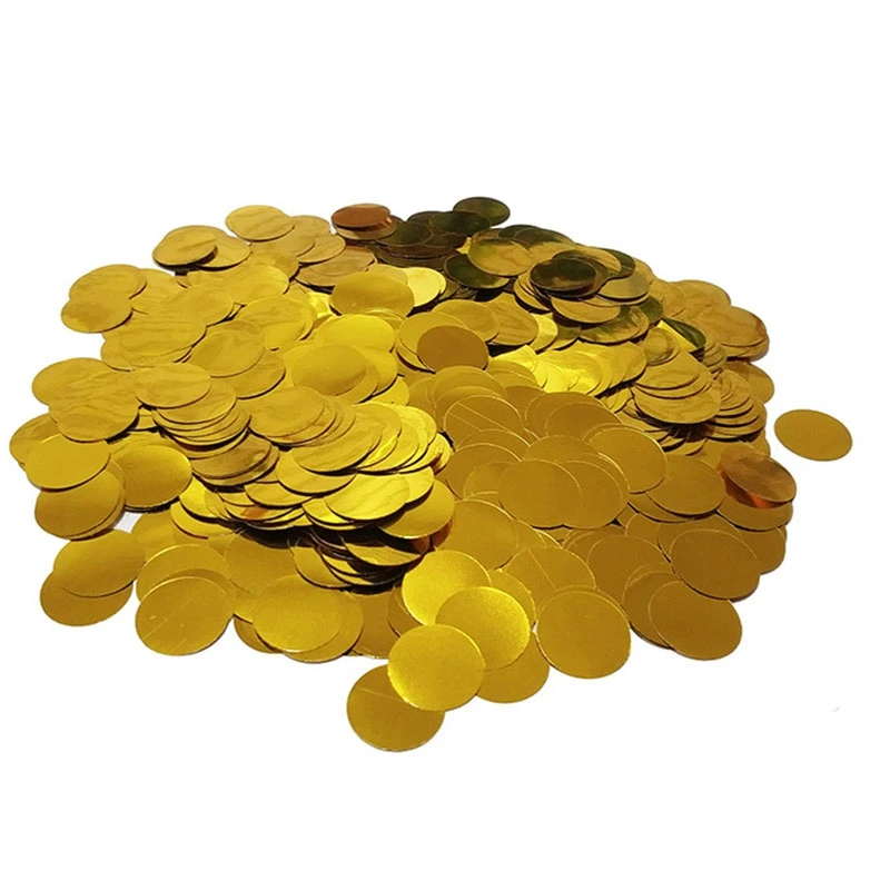 

TOP!-500G/Bag 1.5Cm Round Confetti Party Confetti Aluminum Foil Baby Shower Wedding Birthday Party Decorations Balloon Accessori