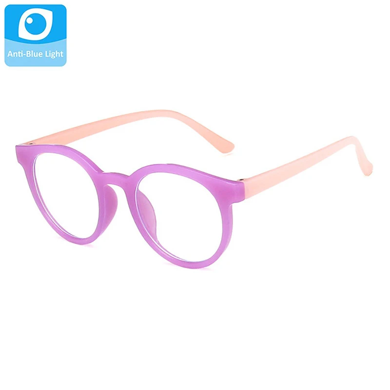 

Round Ultralight Anti Blue Light Glasses Frame Kids Clear Lens Children Eyeglasses Boys Eyewear Girls Shades