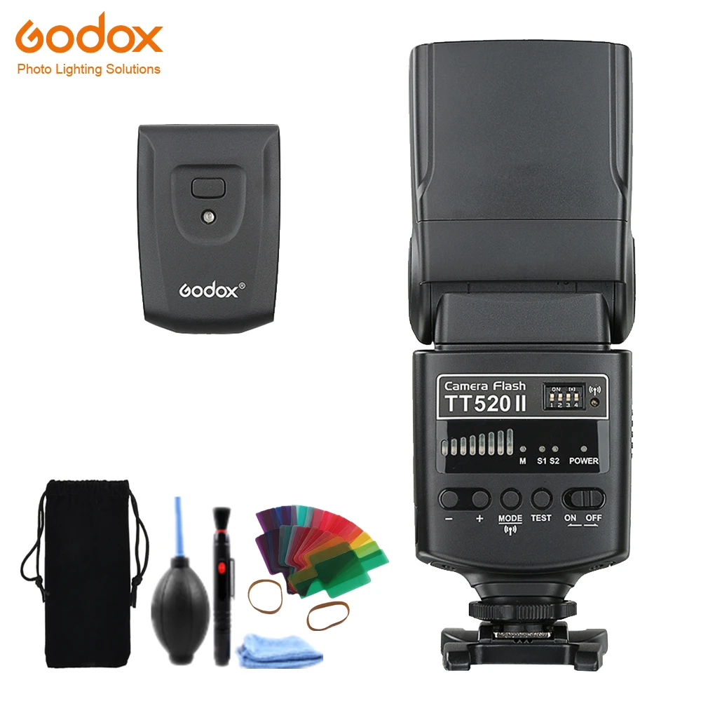 Вспышка GODOX TT520II GN33 + передатчик для Canon EOS 1300D 800D 750D 760D 700D 650D 100D 80D 77D 60Da 5Ds