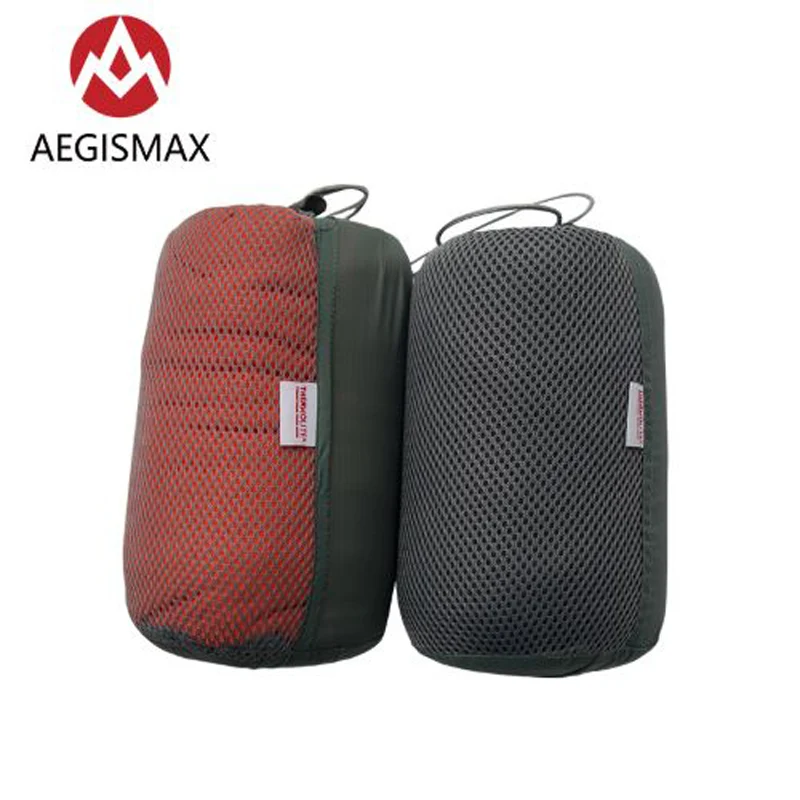 AEGISMAX теплый 5/8 Цельсия спальный мешок вкладыш Мумия конверт Открытый Кемпинг портативный Одноместный замок температуры
