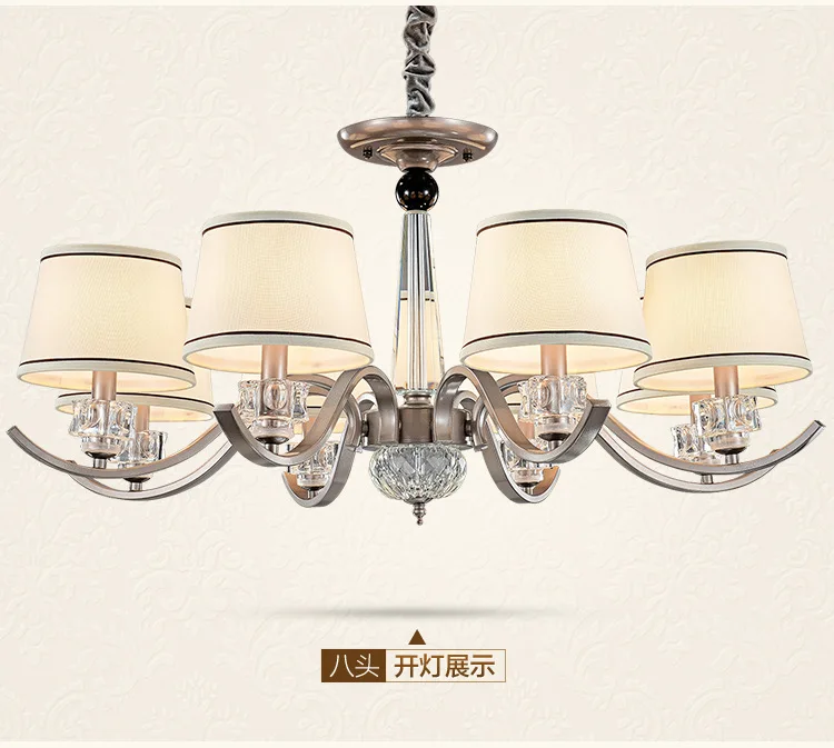 

Study Room Corridor Living Room Dining Room Simple European And American Style Country Hotel Bedroom Fabric Chandeliers