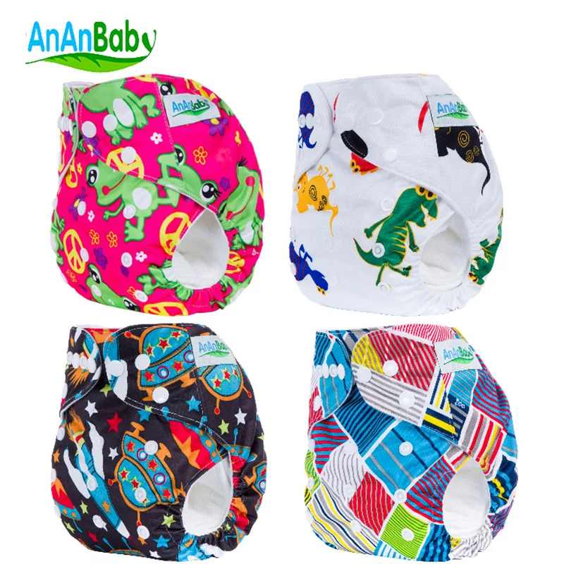 

Baby New Washable Cloth Diaper Pocket Waterproof New Baby Print Diapers Reusable Cloth Nappy Cover Suit 0-2years 3-15kg