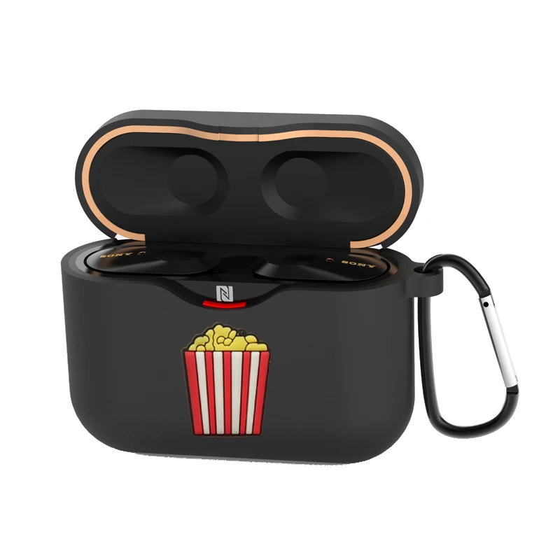 Чехол из ТПУ, милый силиконовый защитный чехол для sony WF-1000XM3, TWS, зарядная коробка для наушников, заглушка для наушников WF 1000XM3 - Цвет: Black 10