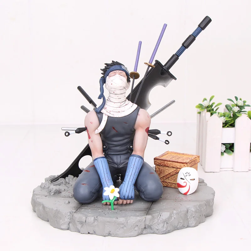 17 см анимация ручная работа игрушка Наруто Momochi Zabuza сидя Ver. ПВХ фигурка