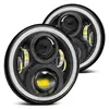 2шт 7-дюймовый круглый Halo светодиодные фары для Jeep Wrangler Unlimited JK 7 