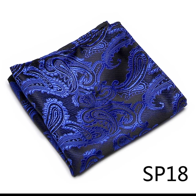 Newest style  Brand Factory Sale Top grade  Pocket Square Paisley Dropshipping Clothing accessories Memorial Day Fit Workplace SP18