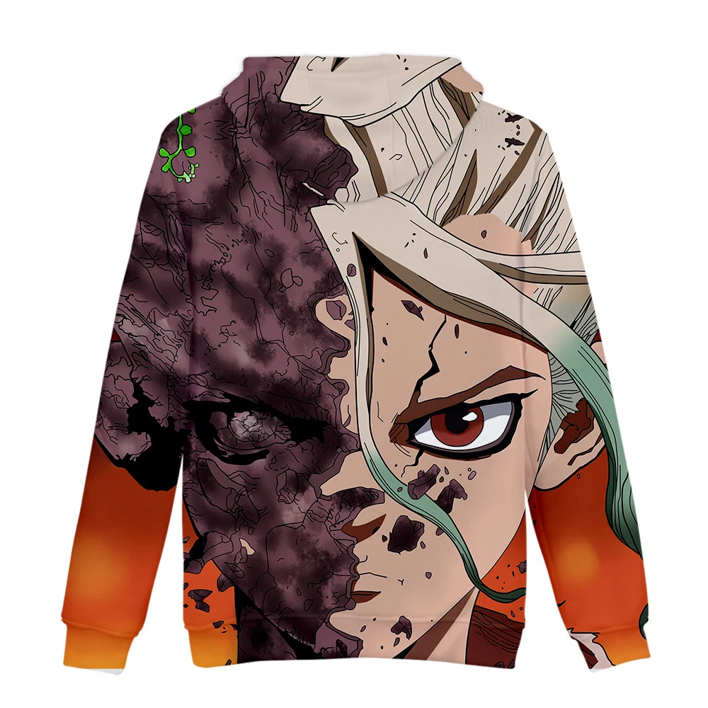Drstone/толстовки с 3D принтом; толстовки с капюшоном с аниме Dr stone; горячая распродажа; подростковая одежда с героями мультфильмов
