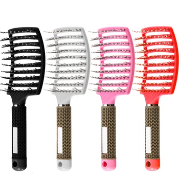 

Anti-static Magic Comb Hair Healthy Paddle Cushion Free Heat Barber Salon Hair Care Vent Tine Teeth Massage Hair Brush Newly