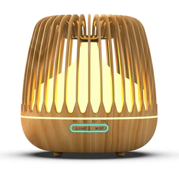 

AD-500ML Aroma Essential Oil Diffuser Ultrasonic Air Humidifier Wood Grain 7 Color Changing LED Lights Cool Mist for Home Light