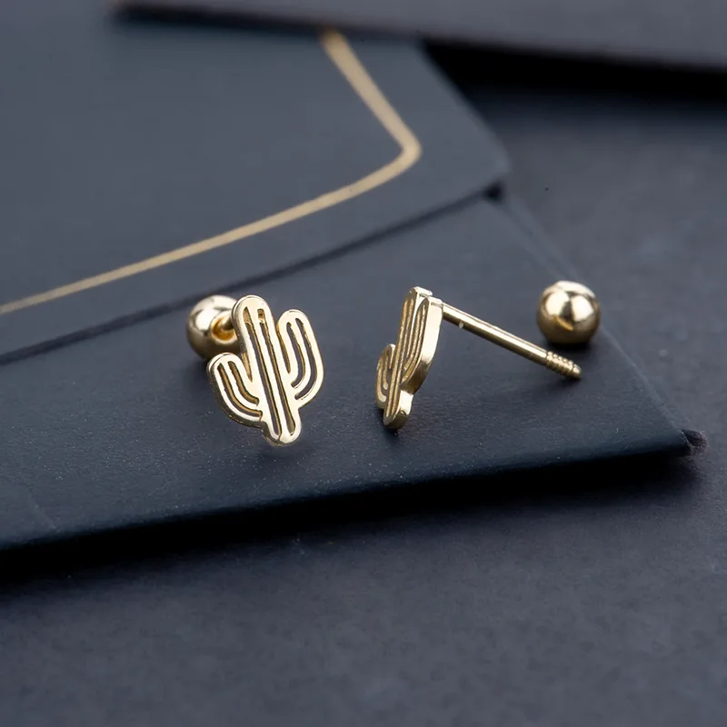 

9k Gold Ear Stud Screw Ear Stud 21296