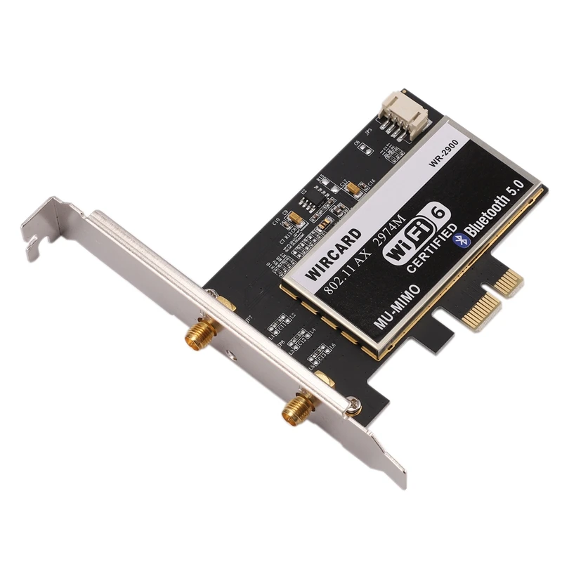 WIRCARD wifi 6 WR-2900 2974 м гигабитная PCIe настольная беспроводная сетевая карта wifi приемник 5,0 Bluetooth