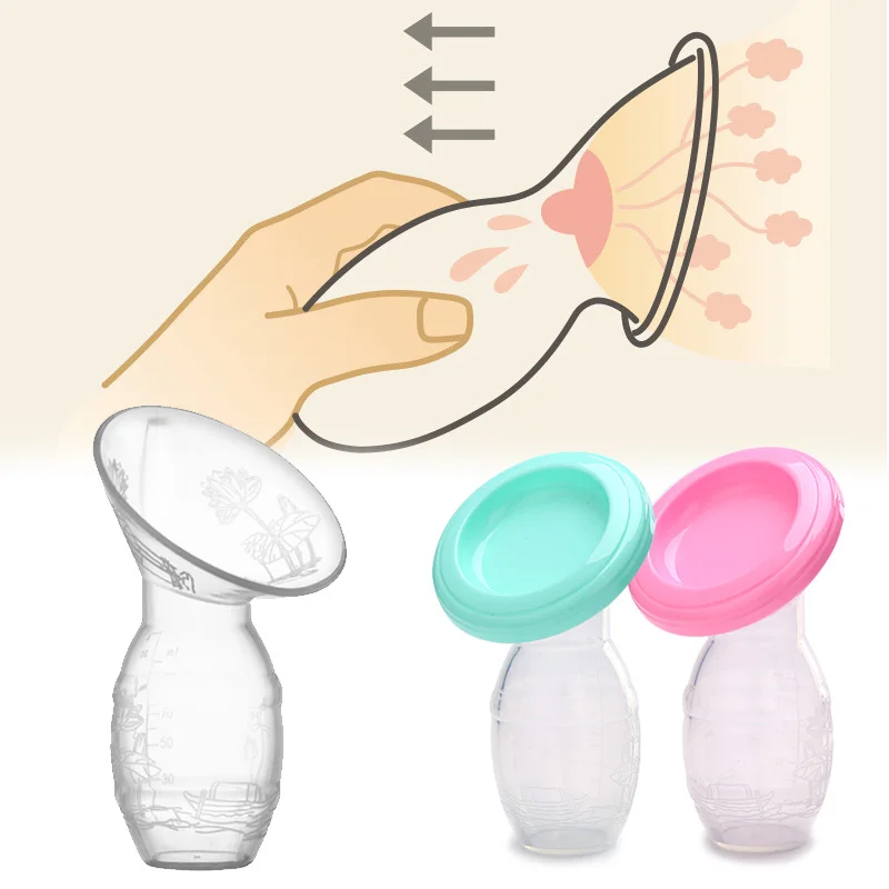 

Breast Pump Baby Feeding Manual Breast Pump Partner Breast Collector Automatic Correction Breast Milk Silicone Pumps PP BPA Free