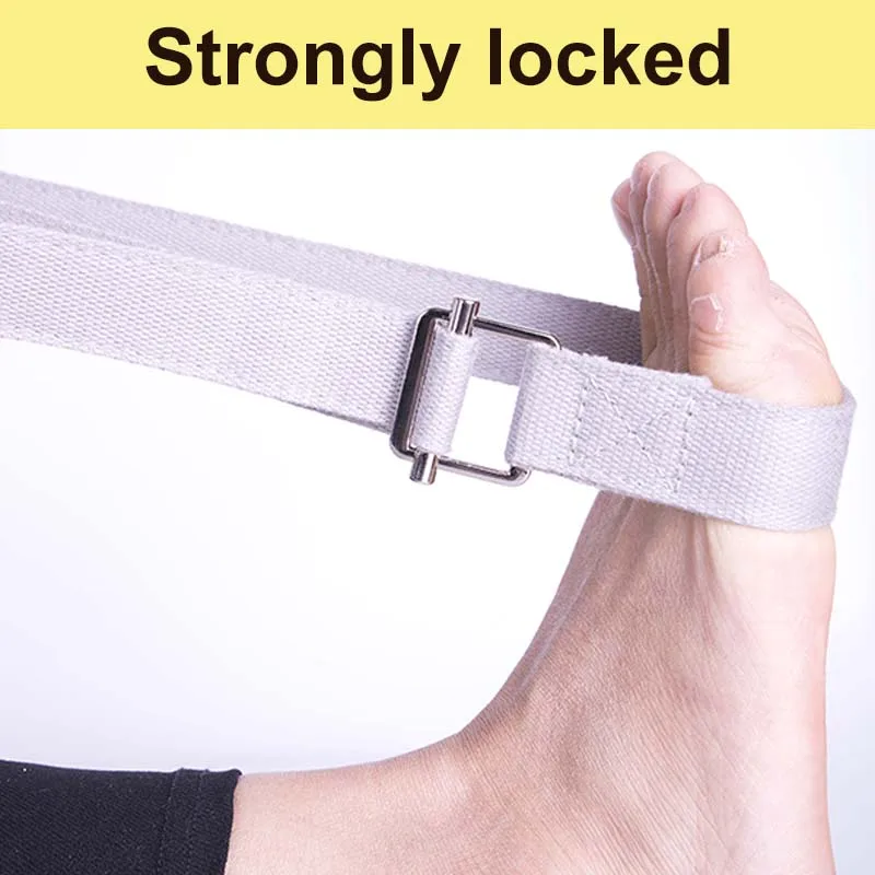 New Adjustable Sport Stretch yoga Strap D-Ring Gym Waist Leg Fitness Yoga Belt yoga strap
