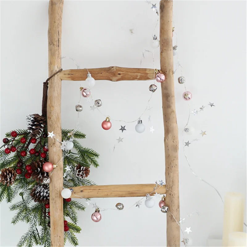 Navidad 2 м 20 Рождественская Светодиодная лампа гирлянда с колокольчиками декоративные рождественские огни для дома рождественское Рождество дерево украшение Navidad