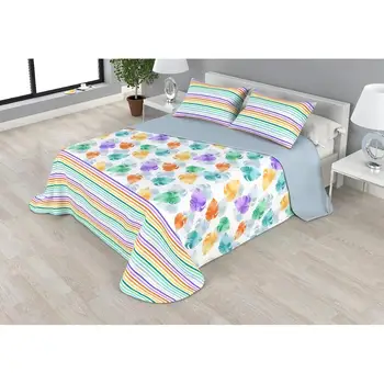 

Colcha Bouti Infantil Reversible 100% con Funda de cojín y Tacto algodón Mod. RATONA