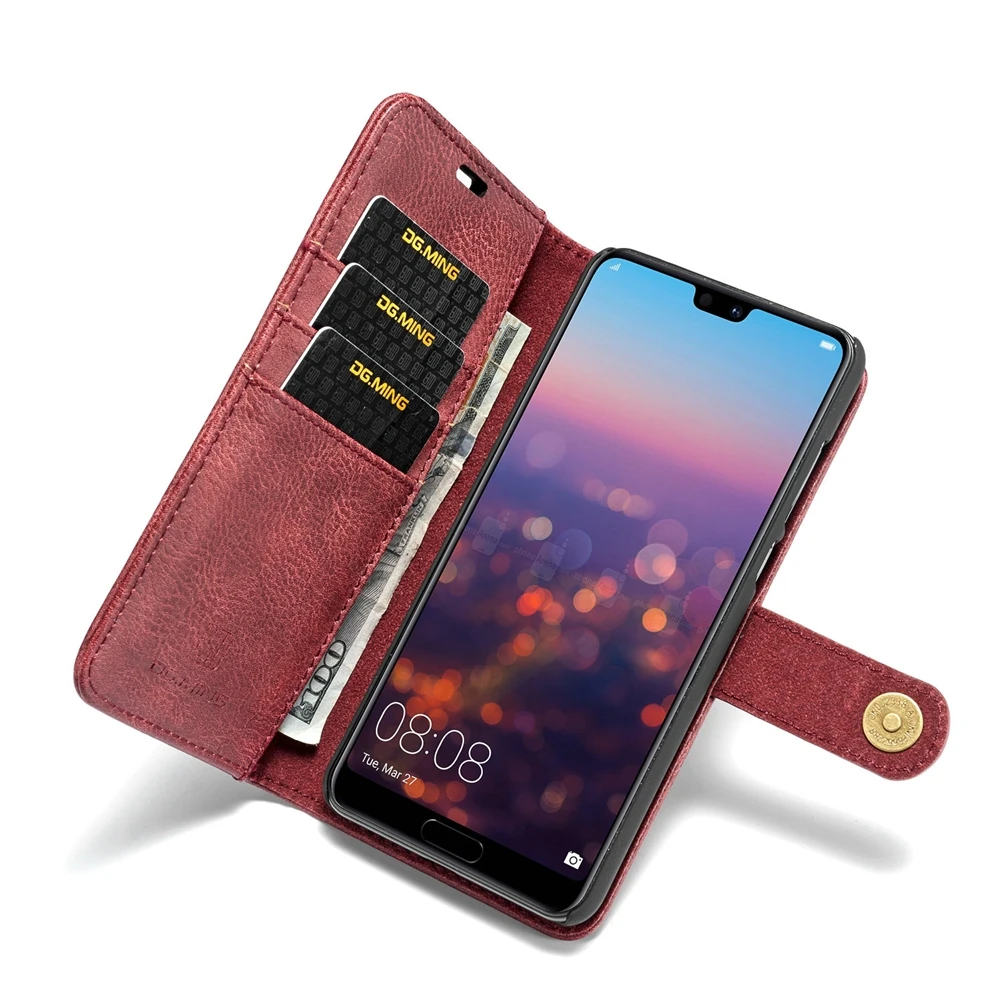 DG. Ming кожаный чехол для телефона Магнитный для huawei P10 P20 Lite P30 Lite P30 Pro P8 Lite чехол для телефона