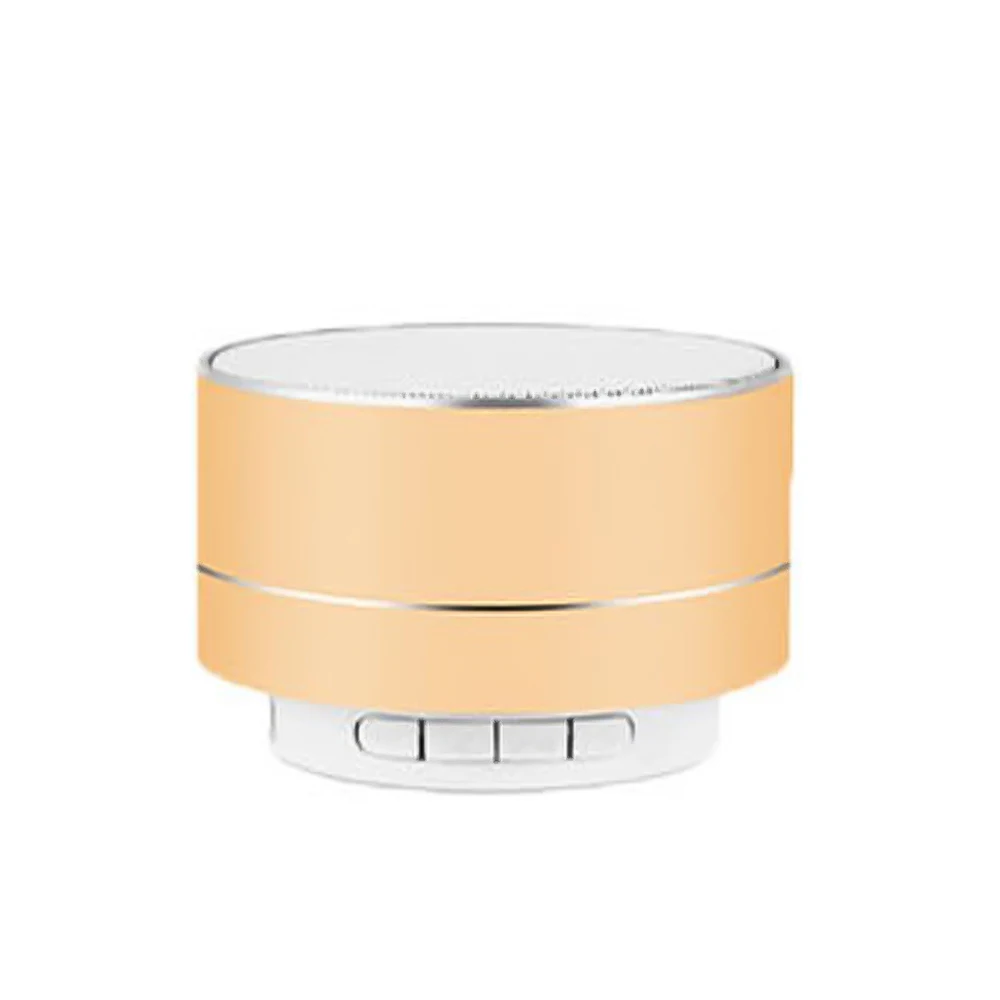 Gold Kebidu Mini Speakers Super Bass Bluetooth Speaker Stereo Music Subwoofer Portable LED Loudspeaker Hands-free Call FM TF Card - Цвет: Gold