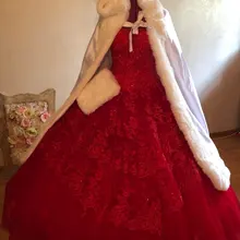 Бальное платье Бальные платья съемные Короткие рукава Многоярусное красное милое 16 платья vestido de 15 anos дебютантное платье