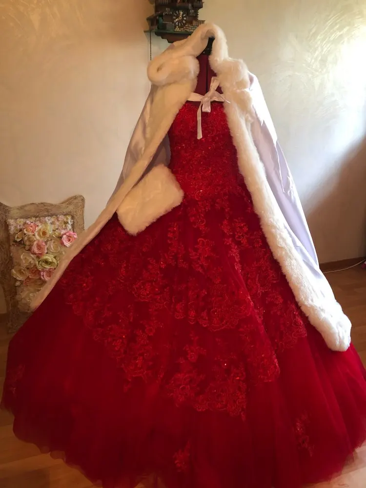 Бальное платье платья для Quinceanera съемные Короткие рукава 2021 многоярусные красные