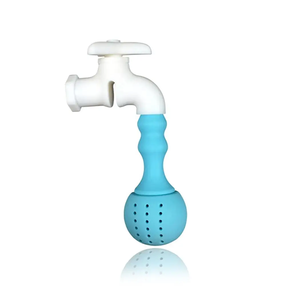 Tea Strainer Accessories Innovative Silicone Faucet Shape Non-toxic Tea Infuser Tea-Leak For Home Kitchen Supplies Random Colors