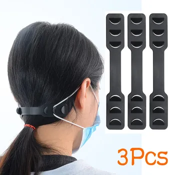 

3Pcs Adjustable Anti-slip Mask Ear Grips Extension Hook Face Masks Buckle Holder Adjustment Mask Extending Belt For Mask