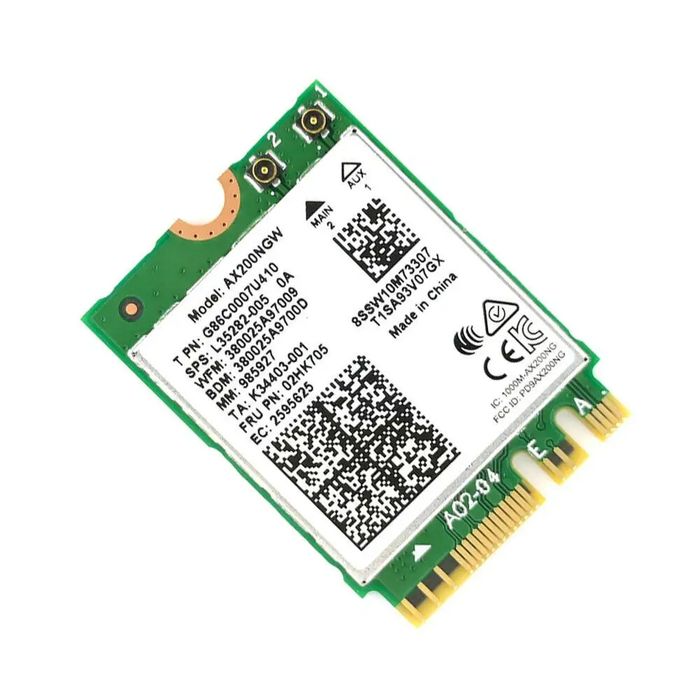 Asunflower для Intel AX200NGW WIFI6 2,4 Гбит/с Двухдиапазонная беспроводная сетевая карта Bluetooth 5,0
