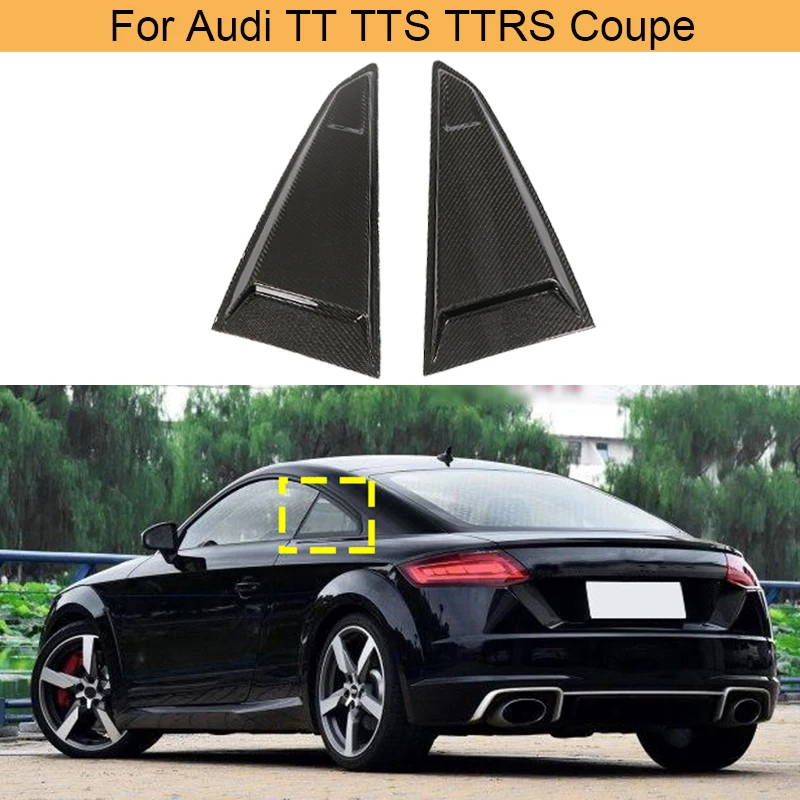 2pcs Side Window Louvers Scoop Cover Trim Fit For Audi Tt Tts Ttrs Coupe 20152018 Rear Window