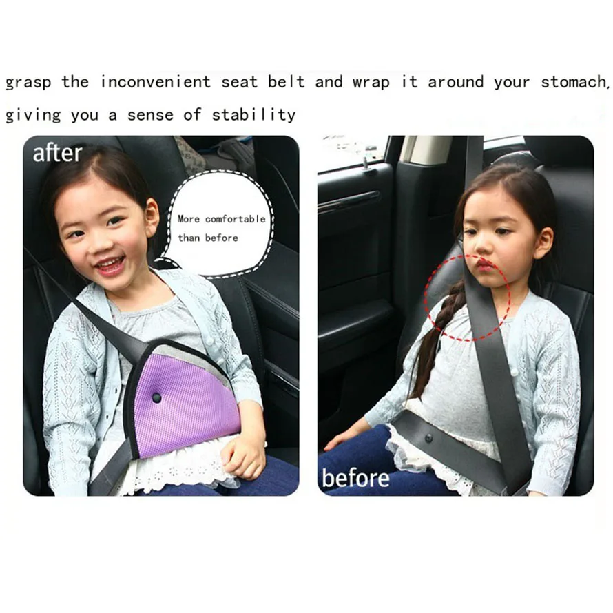 Car Safe Kids Seat Belt Adjuster Car Safety Belt Adjust Baby Child Protection Baby Safety Protector Accessories seat belt adjuster