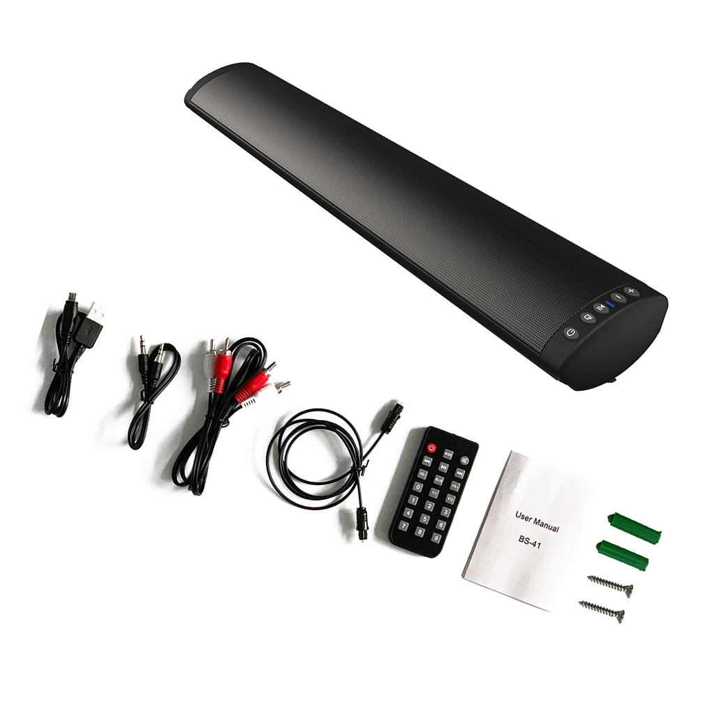 

20W Bluetooth 5.0 TV Soundbar Wireless Speaker Stereo Home Theater 3D Surround USB Sound System Sound Bar for PC TV Speaker