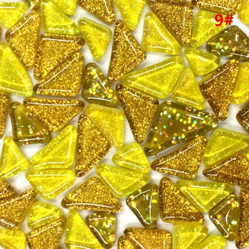 120g Shiny Creative Glass Mosaic Tiles Wall Crafts Various Mixes Optic Drops YLM9961