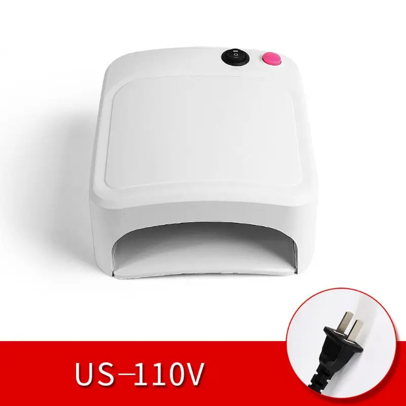 US-110V 36 Вт быстрая ультрафиолетовая Сушилка для ногтей смола УФ лампа светильник для любого УФ гель-лака ювелирные инструменты - Цвет: US-110V