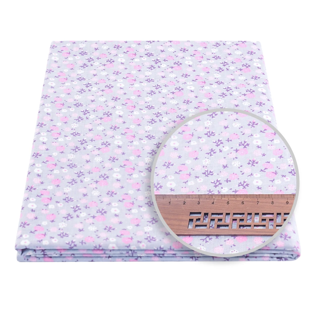Teramila Charming Leopard Floral Plain 100 % Baumwolle Print Patchwork Stoff Zeichnungen Stoff zum Nähen handgefertigte Handarbeiten Handarbeiten – Detail 30