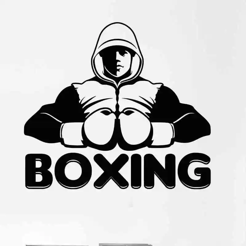 DCTAL Boxing Glove Sticker Kick Boxer Play Car Decal Free Combat Posters Vinyl Striker Wall Decals Parede Decor