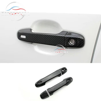 

For Toyota CHR C-HR 18-19 Carbon Fiber Color Car Outer Front Door Handle Decorate Cover Trim