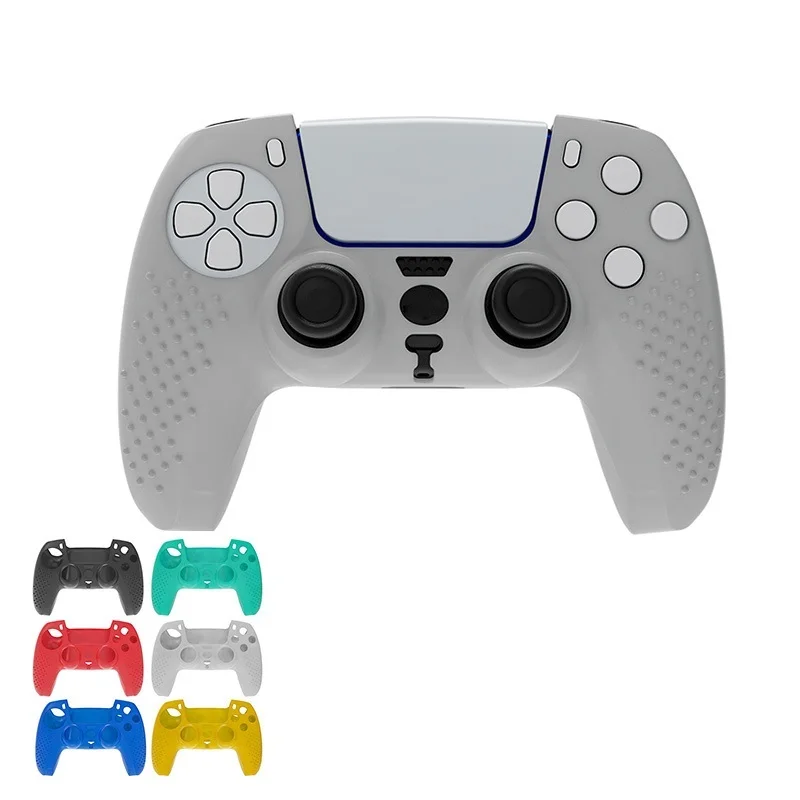 For PS5 Soft Silicone Gel Rubber Case Cover Caps Playstation 5 Controller Protection Accessories | Электроника