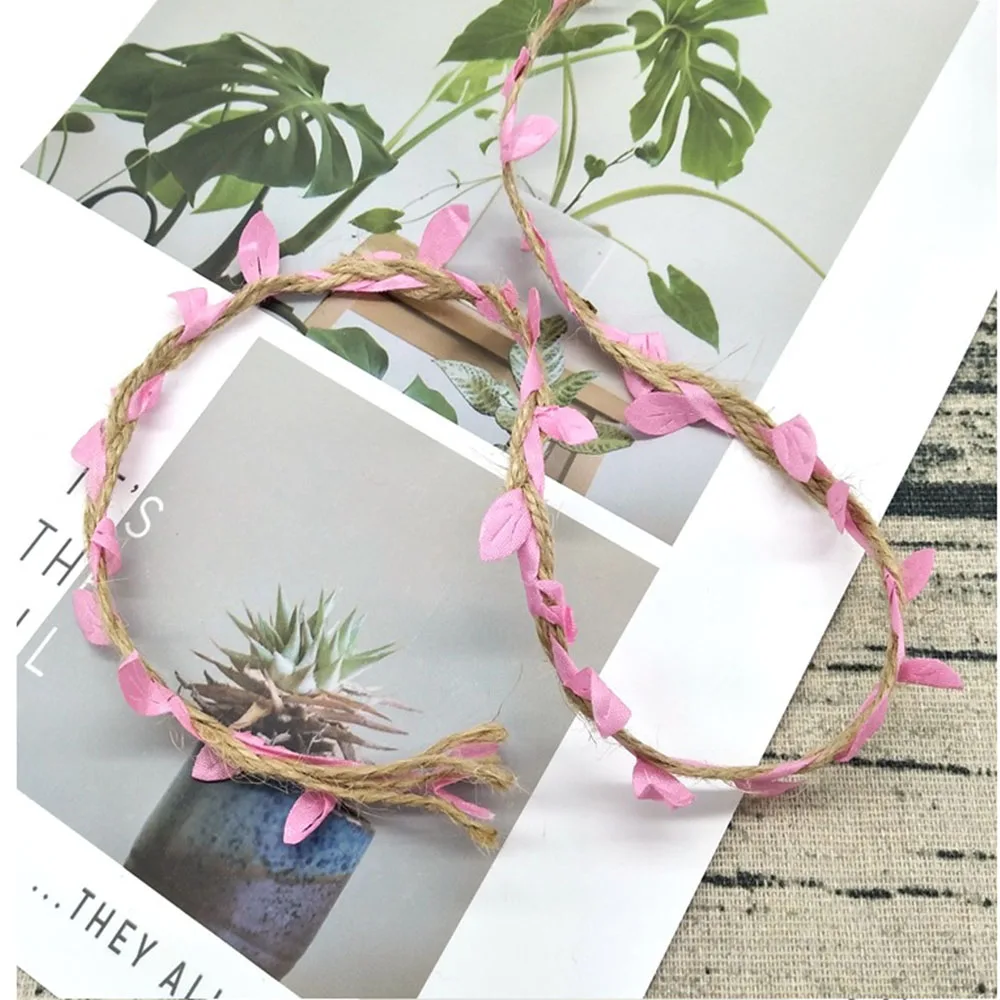 

2M 5M DIY Simulation Leaves Weaving Wedding Birthday Vine Decoration