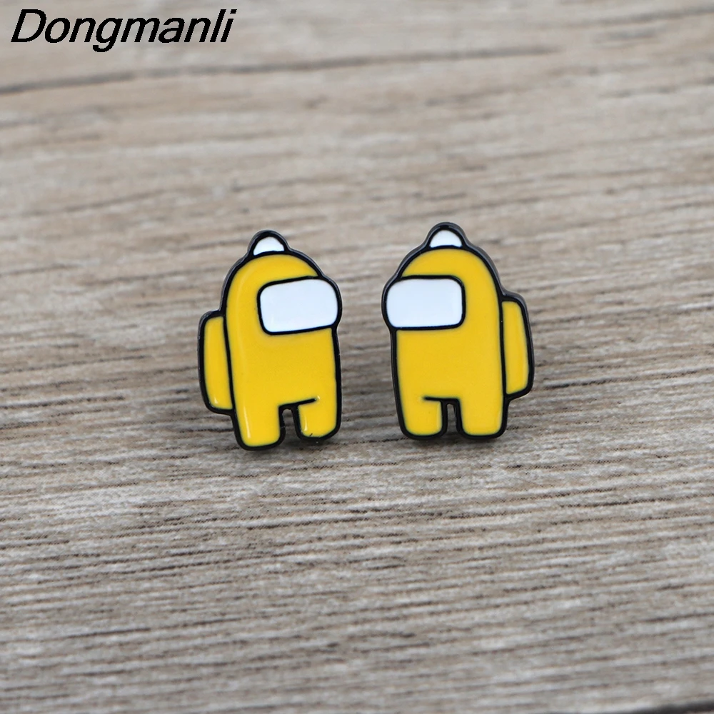 BG408 Dongmanli 1 Pair New Arrival Hot Game Astronaut Pierce Stud Earrings For Women Fashion Jewelry Kids Girls Gifts | Украшения и