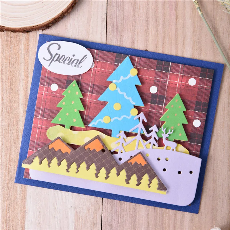 

DiyArts Winter Tree Metal Cutting Dies for Card Making Scrapbooking Embossing Cuts Stencil Craft New 2019 Dies