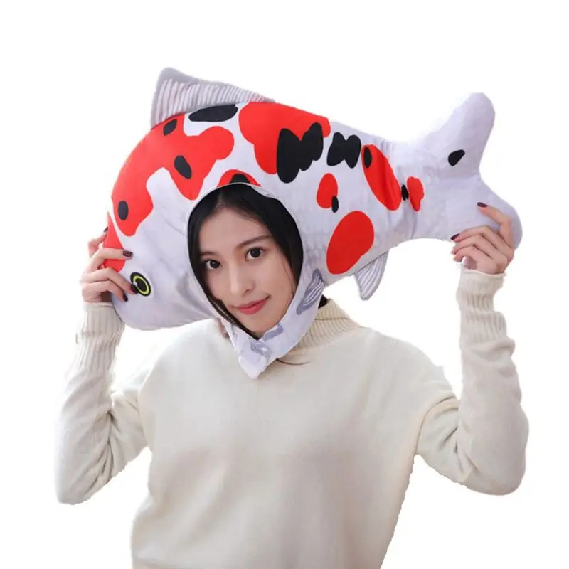 Милый Lucky carp форма шляпа Косплей Мягкие плюшевые игрушки головные уборы кепки вечерние реквизит 95AB