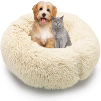 

Animals Sofa Round Cat Bed House Soft Long Plush Best Pet Dog Bed For Dogs Basket Pet Products Cushion Cat Pet Bed Mat Cat House