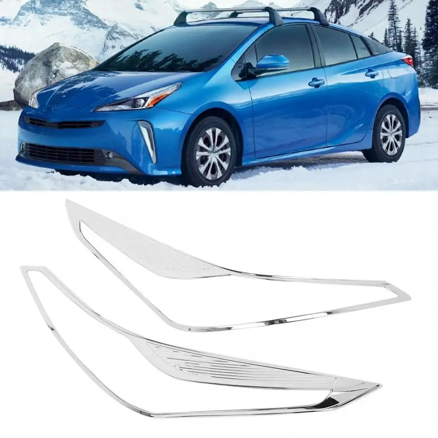 2 шт. накладка на фары декоративная рамка подходит для Toyota Prius Hatchback- ABS абсолютно новые автомобильные аксессуары