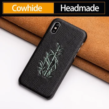 

Luxury Cowhide Phone Case For iPhone Xr 6 6s 7 8 Plus X Xs Max Animal icon texture For 6p 6sp 7p 8p Case