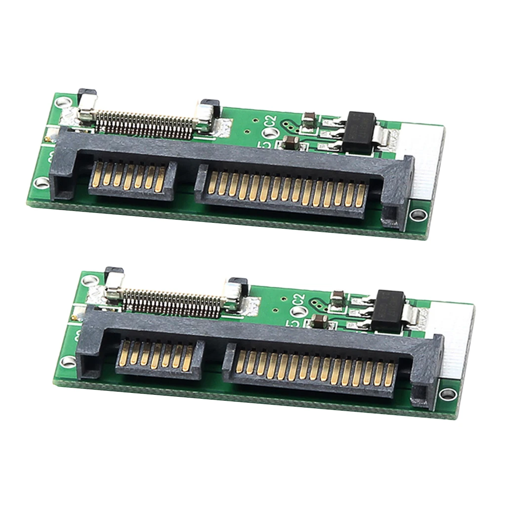 2 Pieces 1.8inch ZIF to SATA Converter, ZIF CE to 22Pin SATA Adapter with FFC Cable