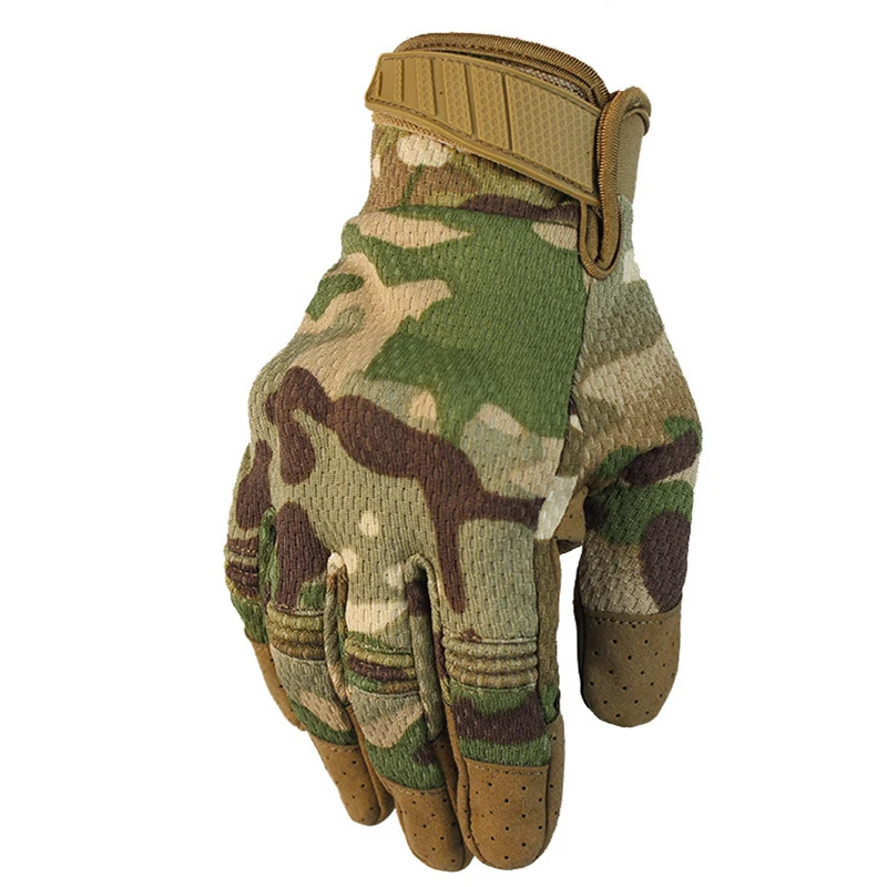 

Camouflage Army Tactical Hunting Gloves Touch Screen Motorcycle Bicycle Gloves Full Finger Military Hiking Bike Cycling Gloves