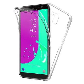 

TBOC Case for Samsung Galaxy J6 (2018) j600F - Case [Clear] Full [Silicone TPU] Double Face [360 Degree] Mobile