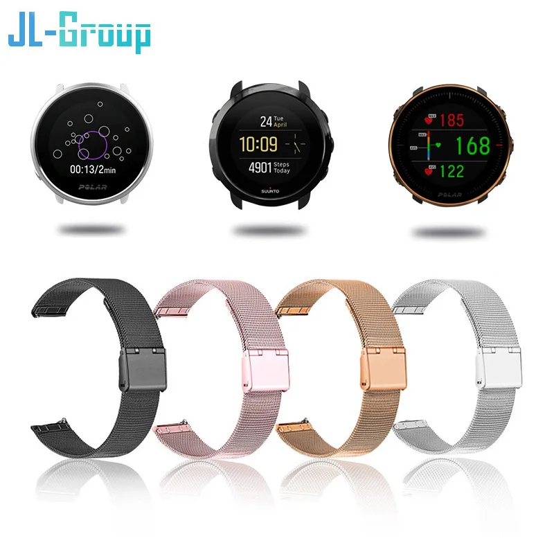 Ремешок для часов Polar Ignite/Vantage M/Suunto 3 металлический фитнес-браслет смарт-часов