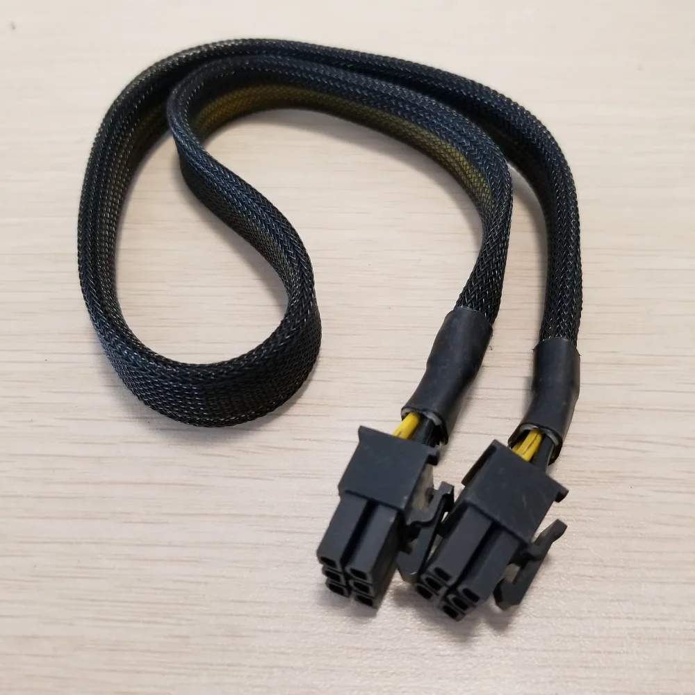 Видеокарта 6Pin адаптер удлинитель питания сетка крышка 18AWG 23 см для майнинга BTC DIY |