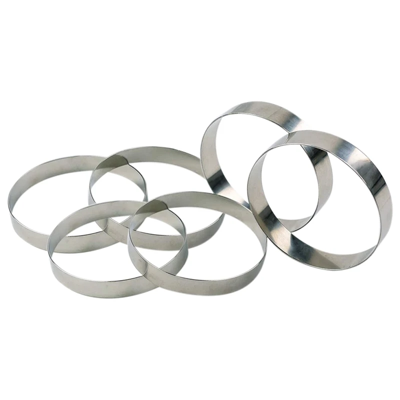 

Muffin Ring Egg Pancake Ring British Stainless Steel Tart Ring Pastry Baking Tools Used to Make Donuts,Biscuits,Burgers
