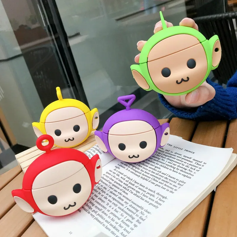 Чехол для наушников airpods 1 2 3 Pro 3D мультяшный милый чехол Teletubbies AirPods Bluetooth гарнитуры
