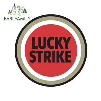 

EARLFAMILY 13cm for Lucky Strike Car Stickers and Decals Fashion Waterproof Decoration Suitable for All Types of Vehicles